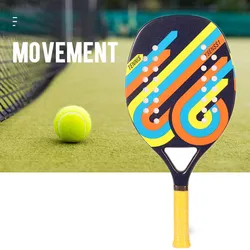 Full Carbon Beach Tennis Paddle Racket Soft EVA Face Lightweight Raqueta With Bag For Adult Tennis Racquet Equipment