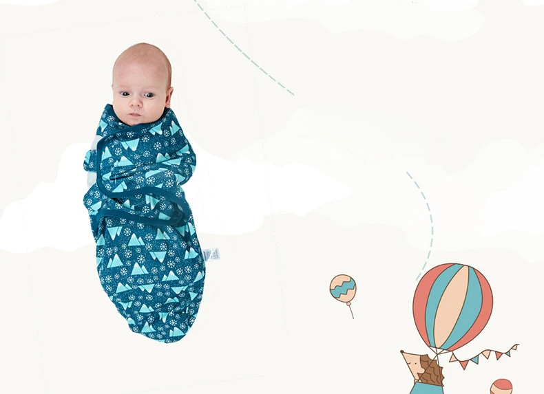 AAG, хлопковый детский спальный мешок, пеленка, конверт для коляски с принтом, на разряд, пеленки для новорожденных, кокон, детский спальный мешок