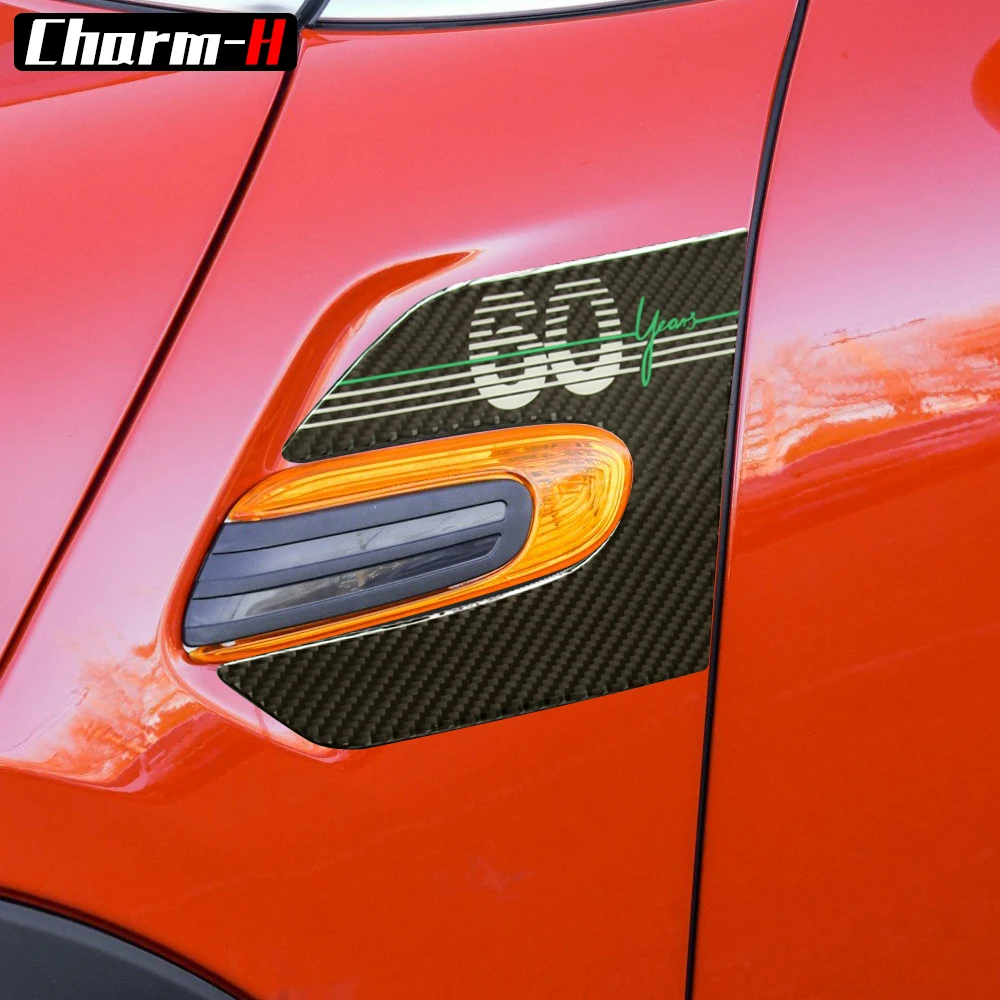 2 шт. наклейки из углеродного волокна для BMW Mini Cooper F55 F56|Наклейки на автомобиль| |