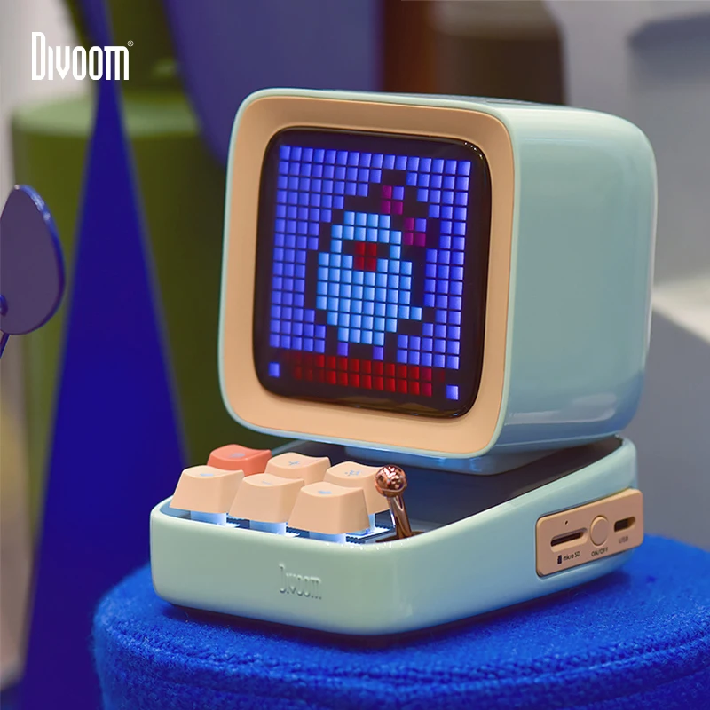Divoom Ditoo Ретро пиксельный художественный Bluetooth портативный динамик будильник DIY