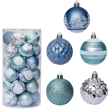 

30Pcs 60mm Christmas Xmas Tree Ball Home Decor Hanging Ornament Bauble Hanging Home Party Ornament Decor