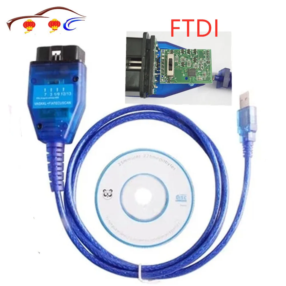 Диагностический кабель тестовой линии FTDI чип программное обеспечение для Vag Usb +