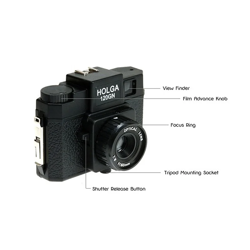 Holga 120 пленочная камера красочные 120N средний формат камера Ломография ЛОМО Kodak Fujifilm розовый синий