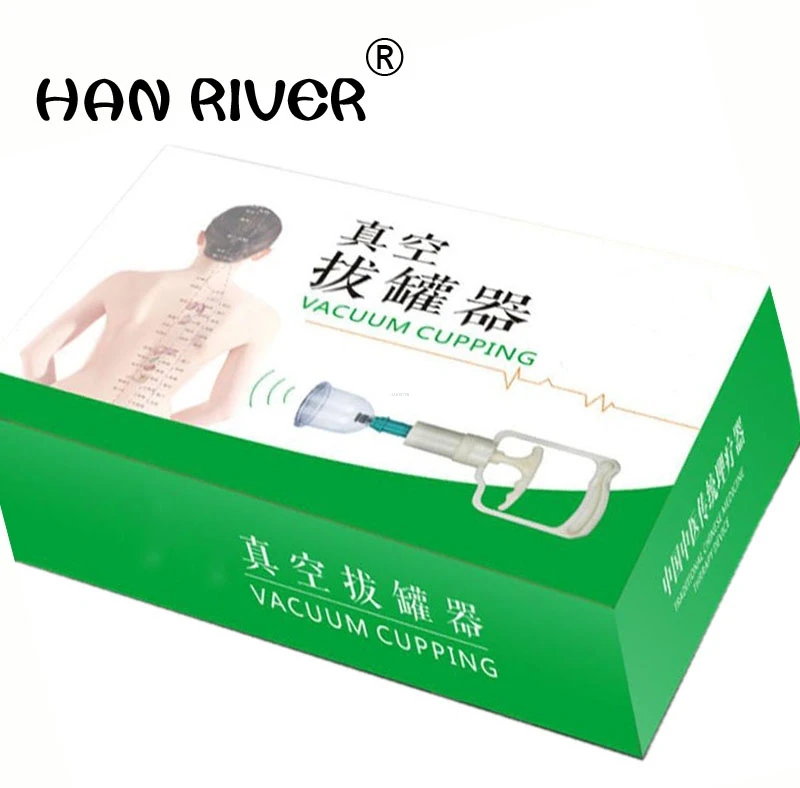 

HANRIVER Vacuum cupping household cupping therapy without ignition suction type of cupping 12 cans of preserve one's health