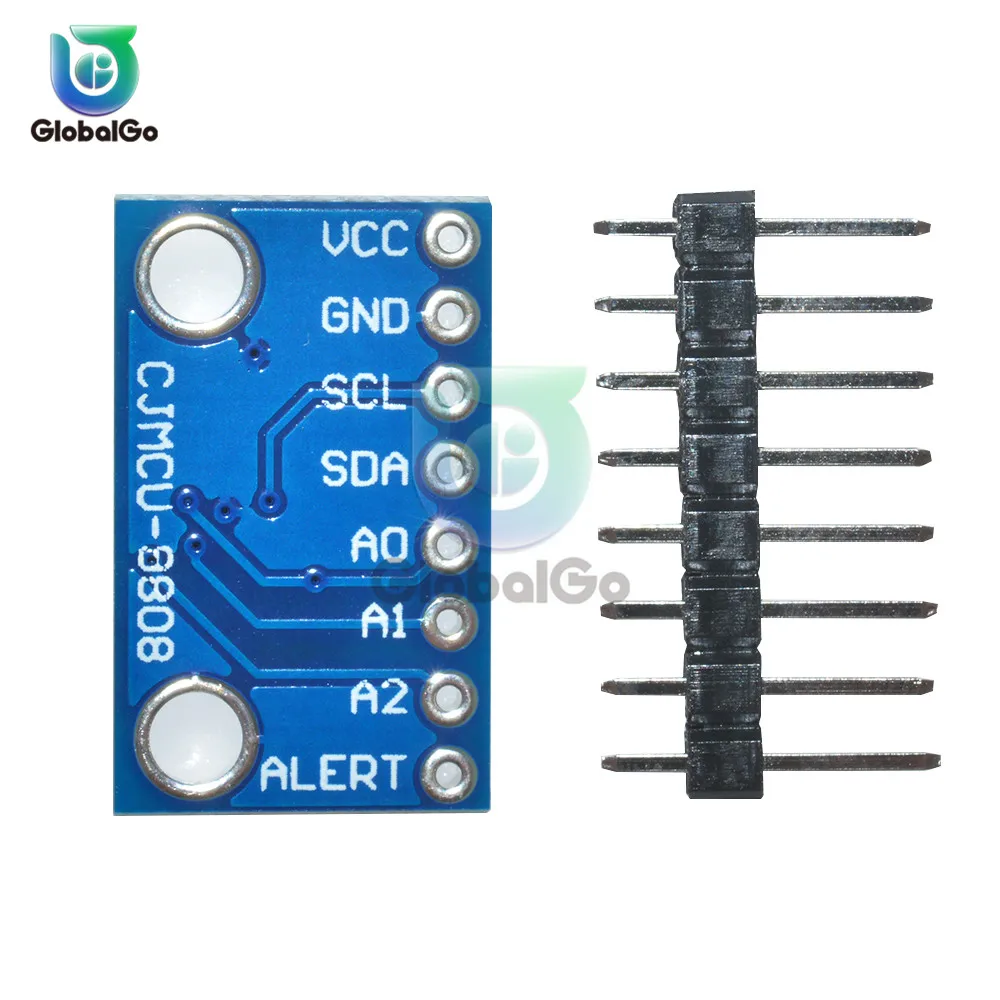 Высокая точность датчик температуры MCP9808 IEC Breakout плата модуль 2,7 V-5 V логическое напряжение для Arduino 9808 8-контактный разъем