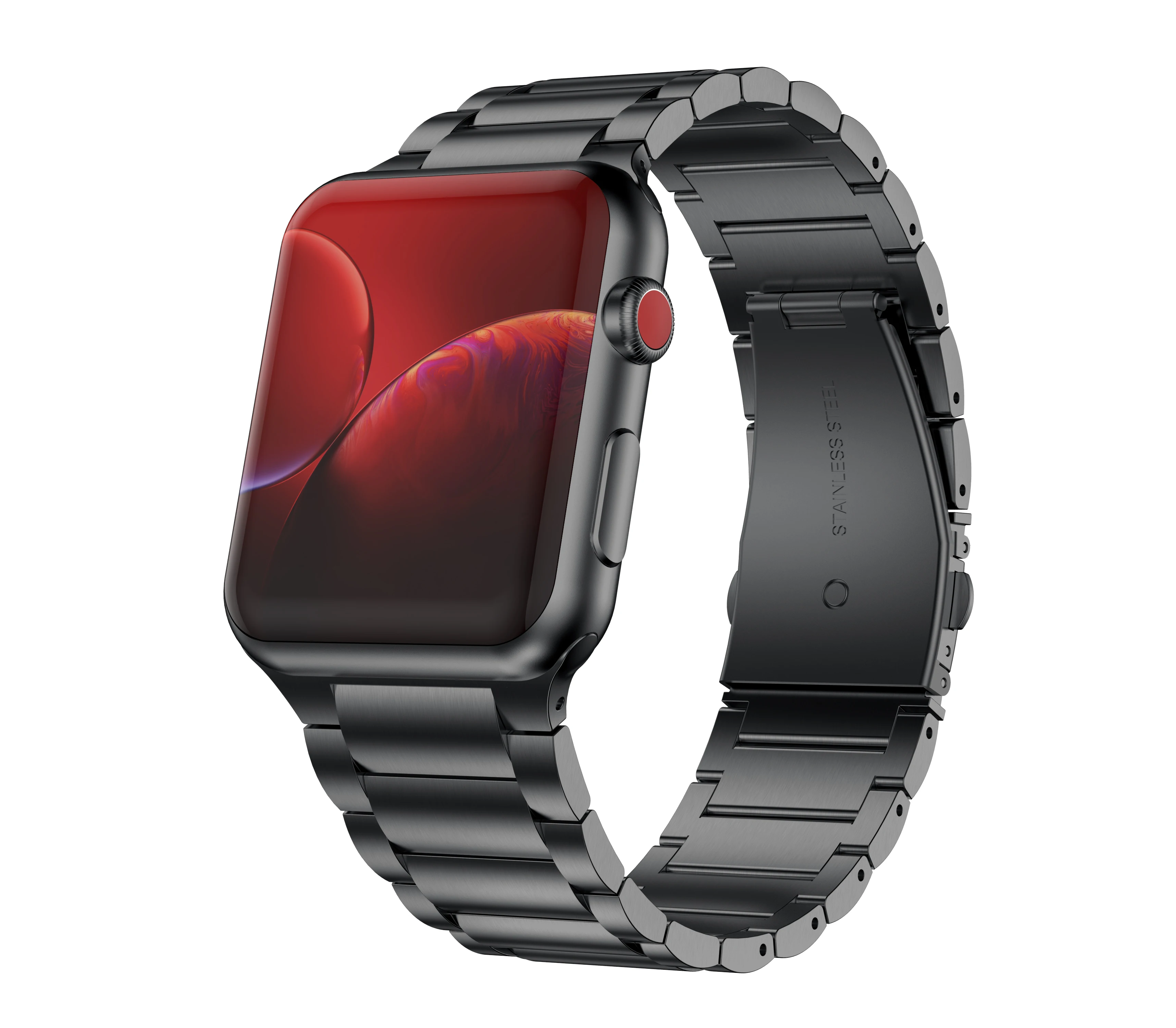Металлический ремешок из нержавеющей стали для Apple Watch 4 5 40 мм 44 смарт ремешки