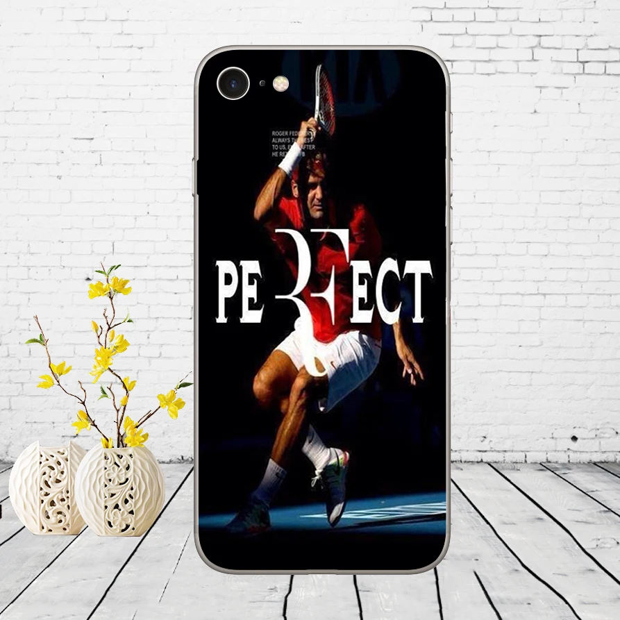 Мягкий силиконовый чехол для iPhone 5 5S SE 6 6s 8 plus 7 7 Plus X XS SR MAX 85DD Tennis star roger federer - Цвет: 16