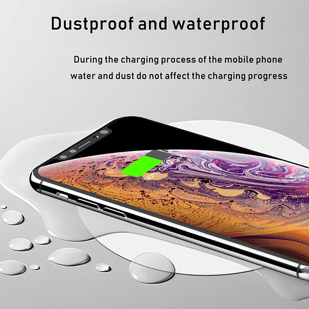 Long Distance Wireless Charger Pad Desktop Coffee Furniture Office QI Wireless Charging Base For IPhone 8 X Samsung General