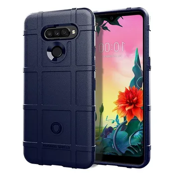 Перейти на Алиэкспресс и купить Для LG K50S K50 K40 K12 Чехол Прочный противоударный чехол для LG K20 K30 X4 X2 2019 Q60 Q70 X6 Stylo 5 Роскошный чехол для телефона чехол