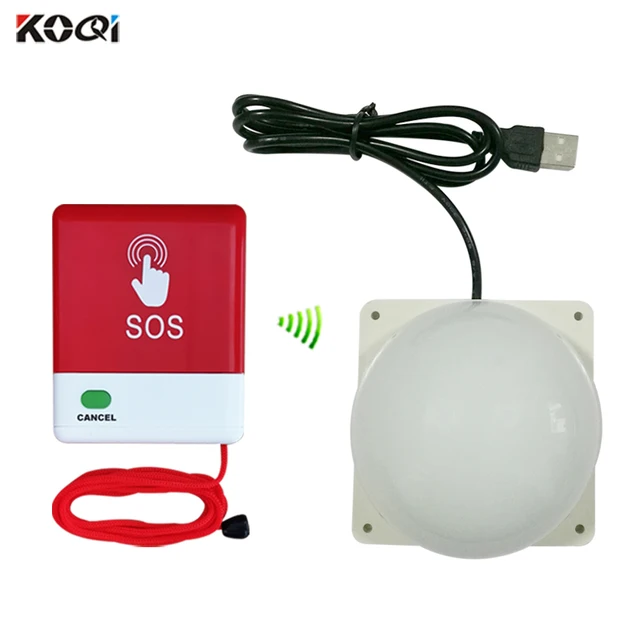 Hospital Wireless Nurse Call Light System K3L Clinic Nursing House Corridor Pull Cord SOS