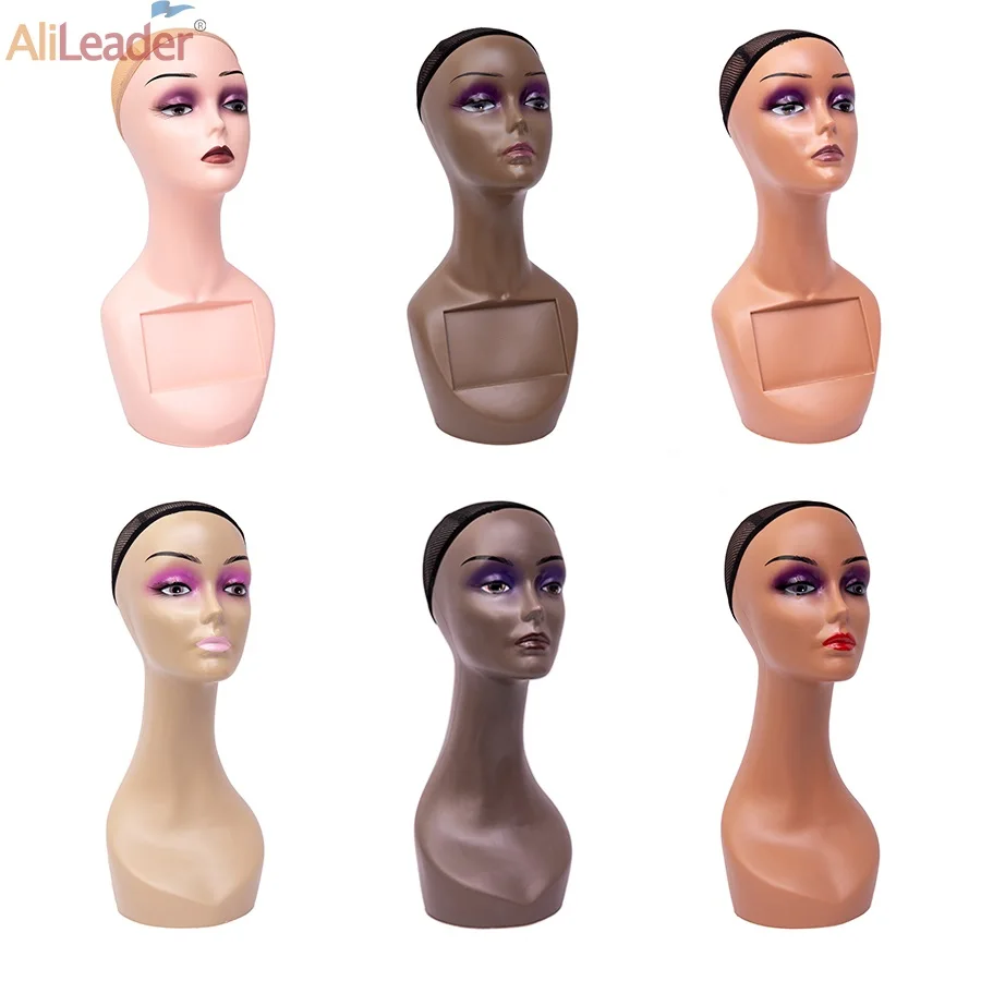 Mannequin Head Without Shoulders Female Head Model Manikin Mannequin Wig Scarf Glasses Hat Cap Display Wig Stand Head Doll Head