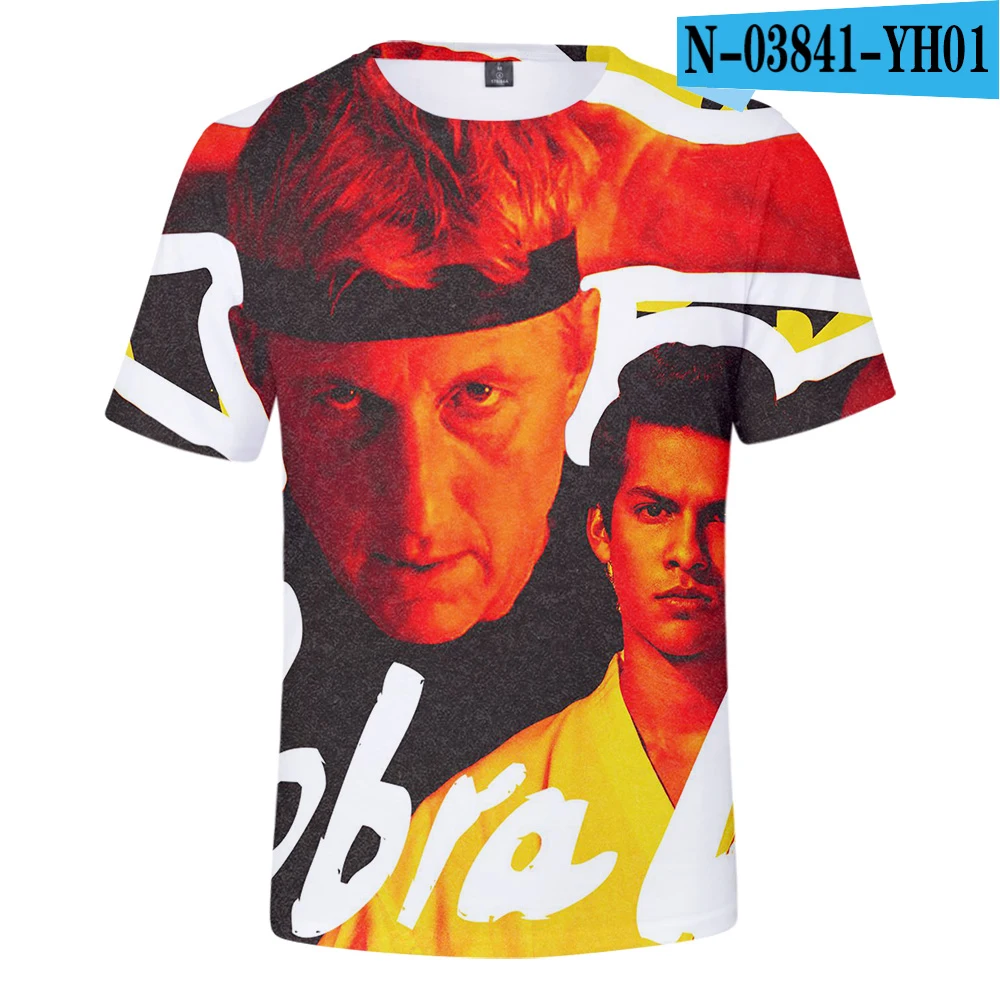 3D Повседневная Cobra Kai, подходящая популярная Удобная футболка Cobra Kai, модная летняя 3D футболка с короткими рукавами для девочек и мальчиков, футболки для мужчин и женщин - Цвет: 3D