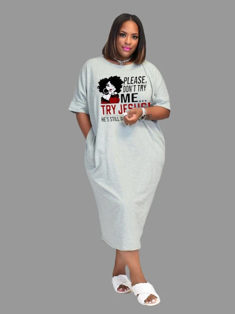 plus size t shirt dress