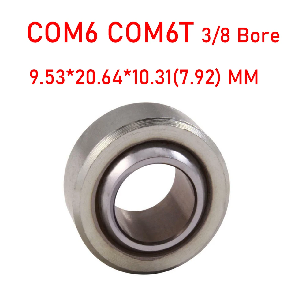 1PC Imperial Spherical COM6 COM6T GEFZ9S Maintenance Free Plain Bearings 9.53*20.64*10.31(7.92) MM 3/8 Bore