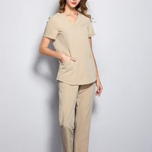 Женский свитер медицинский скрабы, женский короткий рукав Скраб Униформа Набор Стоматологическая больница Хирургическая Одежда