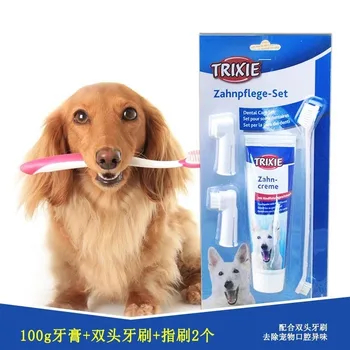 

Trixie Dental Care Kit Dog Tooth Brush Toothpaste Toothpaste