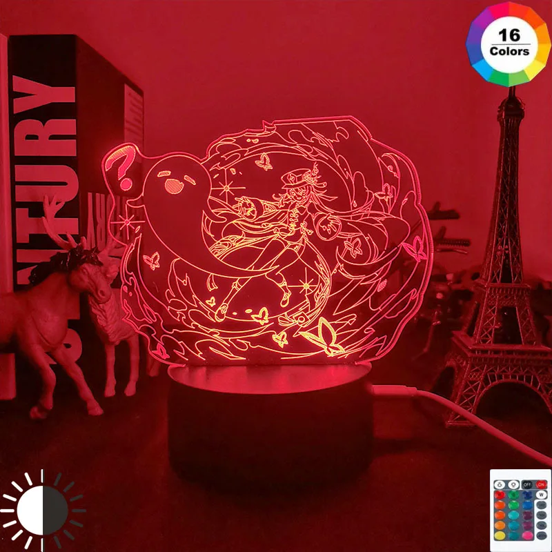 3d Led ߰   Genshin Impact Hu Tao ũ Led  