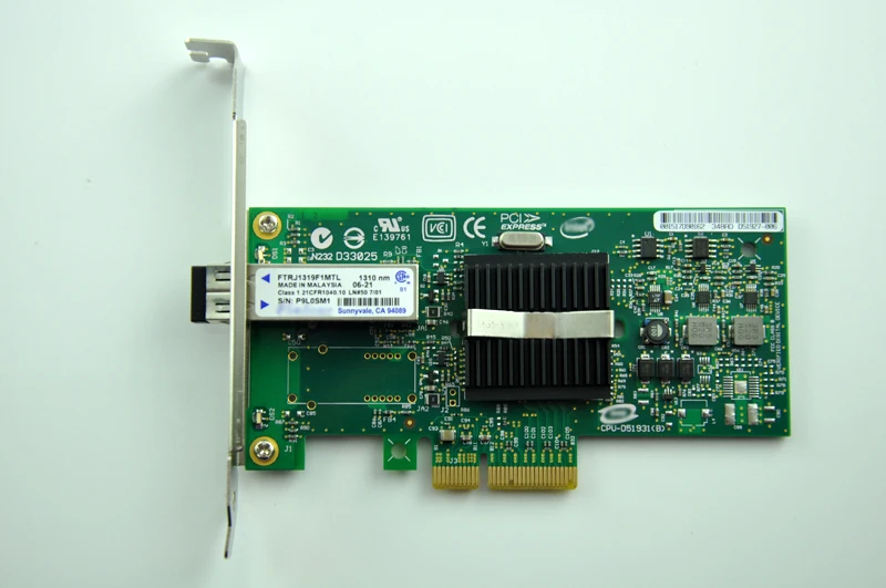 1000 Мбит/с PCIe X4 NIC карта серверный адаптер с SFP LX одномодовый модуль EXPI9402PF