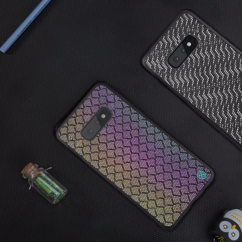 10 шт./лот Nillkin градиентный мерцающий чехол для samsung Galaxy S10e мерцающий защитный чехол