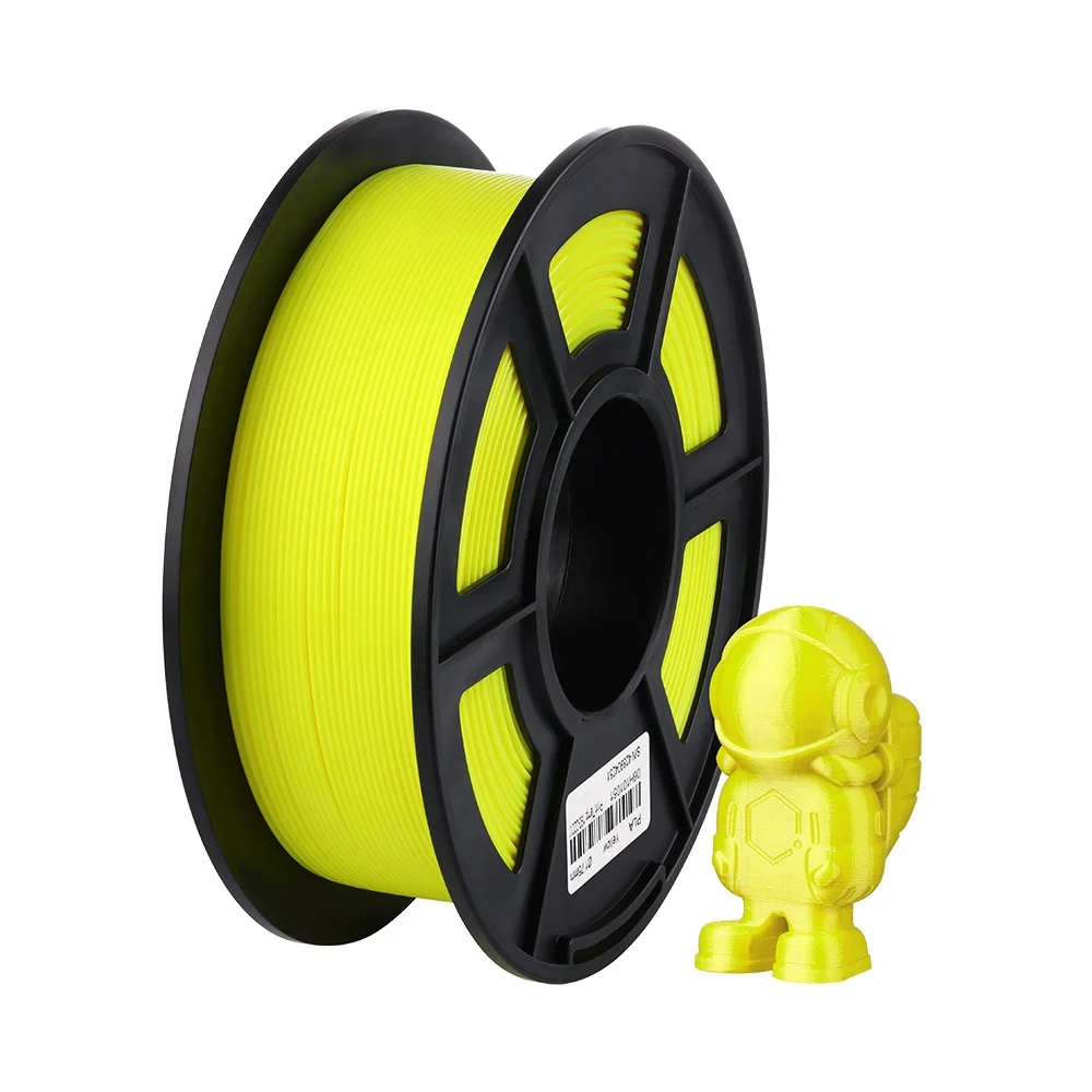 Цвет: желтый ANYCUBIC PLA Филамент 1,75 мм пластик для 3d принтера 1 кг/рулон аккуратная катушка без запутывания печати гладкий материал для печати - Цвет: Цвет: желтый