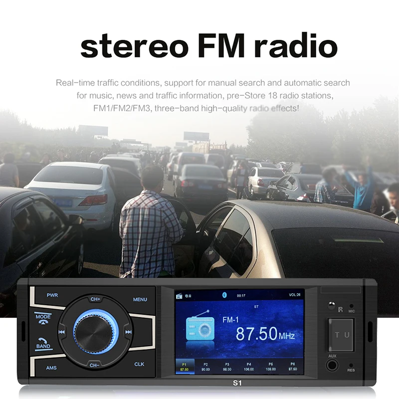 " Автомобильный MP5 плеер стерео Bluetooth USB FM AUX TF радио SWM-S1 с 4 лампами камеры из высококачественного материала, прочный