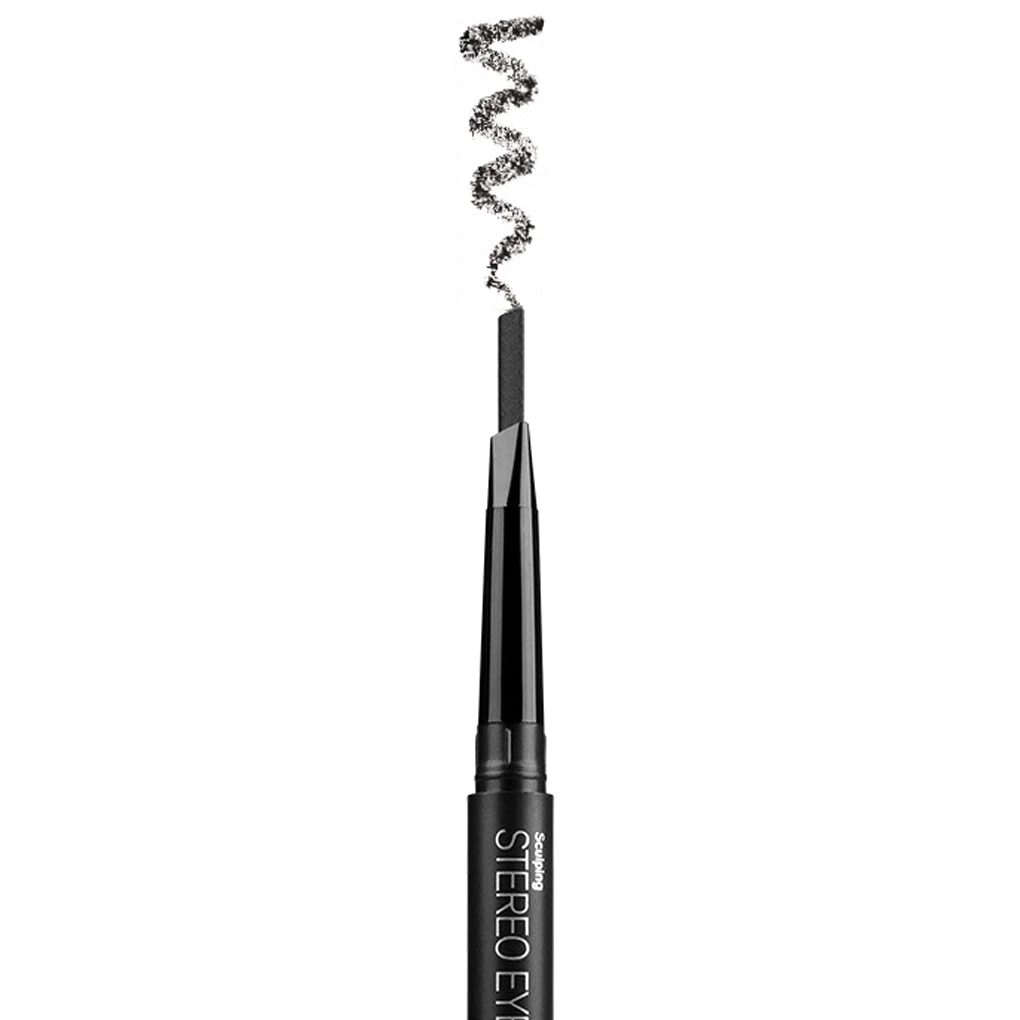Double-ends Rotary Eyebrow Pencil Easy to Use Waterproof Natural Smooth 5 Colors