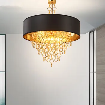 

Nordic LED Pendant Light Black Lampshade Hanging Lamp Drop Pendant Lamp For Kicthen Living Room Bedroom Fixture Lighting