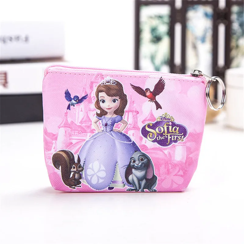 Disney princess детский мультяшный плюшевый Кошелек из искусственной кожи сумка