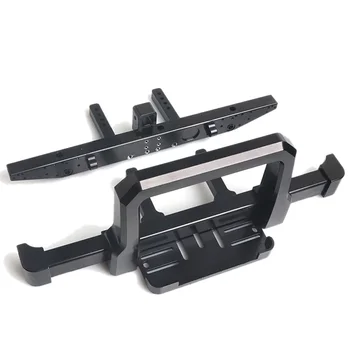 

for TRX4 Aluminum Front Rear Bumper with Trailer Hole for 1/10 RC Car TRX-4 Upgrade Parts,Black Front Rear