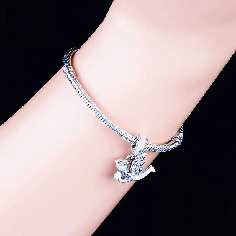 FC Jewelry подходит для брендового браслета 100% Серебро 925 пробы крылья ангела