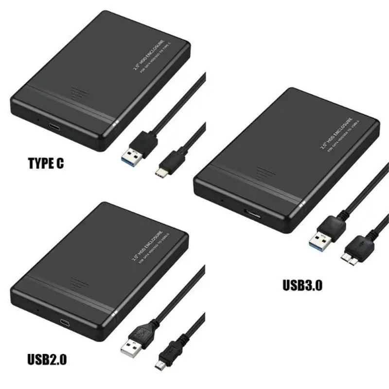 1 шт. Новый 2 5 дюйма HDD SSD чехол Sata к USB C 3 0 адаптер Бесплатный ящик для инструментов