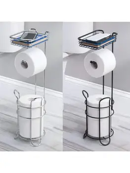 

Toilet Paper Holder Stand Upgrade Free Standing Bathroom Toilet Tissue Holders 449C