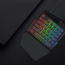 Эргономичная клавиатура мышь комбо одной рукой 35 клавиш Проводная клавиатура мышь набор для ПК игровой LSMK99