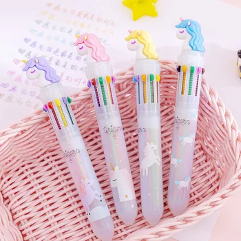 

10PCS Baby Shower Cute Unicorn Party Signature Gel Pen Birthday Party Decorations Kids Adults Wedding Decoration Gifts Supplies