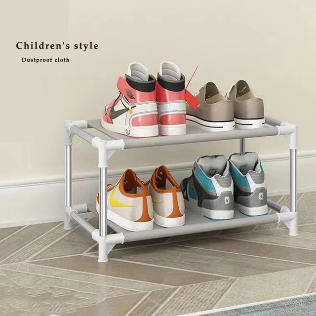 Multilayer Shoe Cabinet Vertical Space Saving Nonwoven Shoes Shelf Organizer Simple Combination Stand Holder Entryway Shoe Rack Children