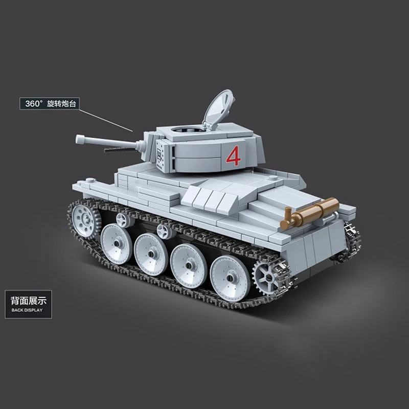 WW2 военный LT 38 немецкий легкий танк солдат оружие строительные блоки Военный