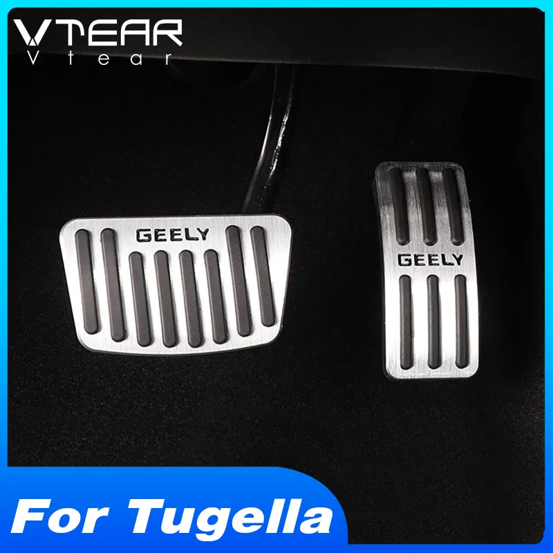 Accelerator Brake Pedal Cover Interior Accessories Foot Rest Pad Car Styling Parts For Geely Tugella Xingyue FY11 car accessories car pedals pedal cover stainless steel pedal cover racing pedals