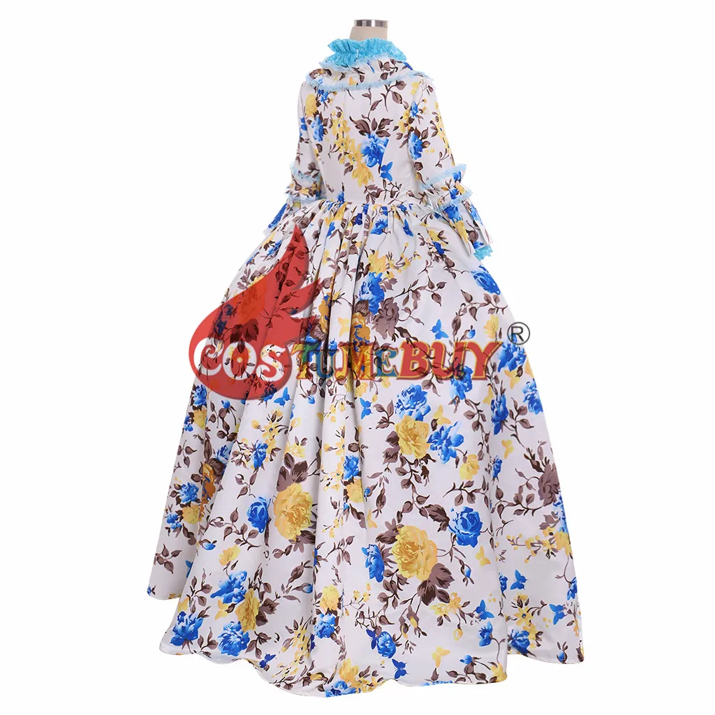 Costumebuy Тюдор Мария Антуанетта рококо бальное платье Антуанетта барокко Викторианский готический женские Вечерние Платья с цветочным рисунком на заказ