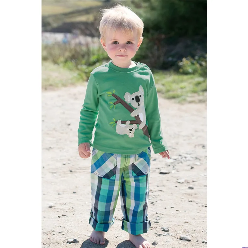 Детская футболка Повседневная Детская Хлопковая футболка с длинными рукавами и принтом панды для девочек и мальчиков топы, летняя и весенняя детская одежда