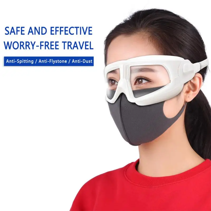 

Safety Goggles Fully Enclosed Transparent Lens Goggles Eye Protective Glasses Anti-Fog Antisand Dust Resist Protection