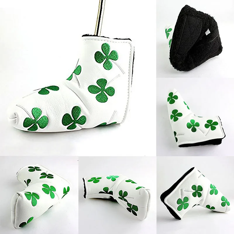 Golf Putter Head Cover Headcover For Odyssey Scotty Cameron Ping Blade New embroidered four-leaf clover Club Heads | Спорт и