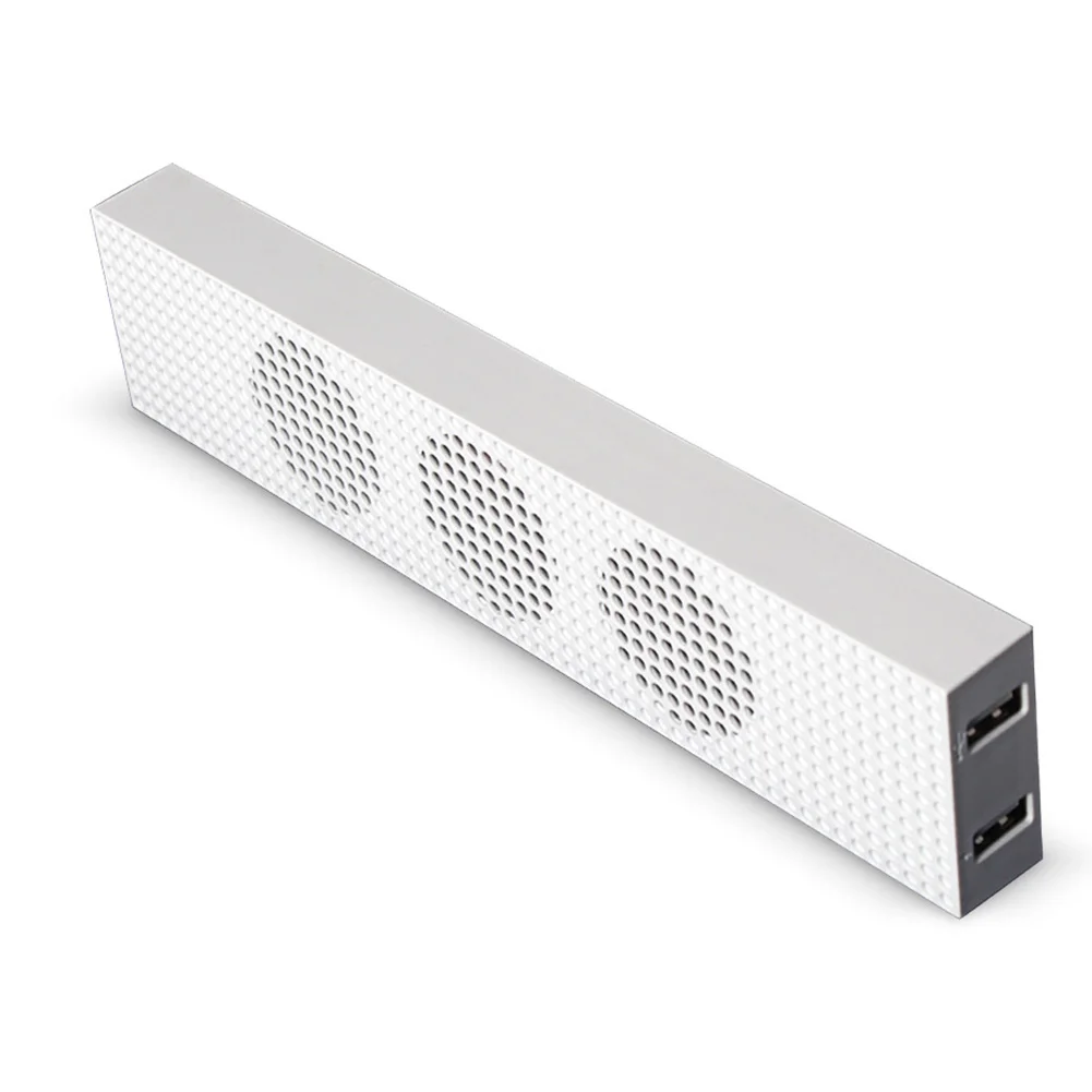 Охлаждающий вентилятор, двойной usb-порт, белые аксессуары для долговечной игры, зарядка ABS 3, Высокоскоростная синхронизация данных, регулировка 5 В для тонкой консоли