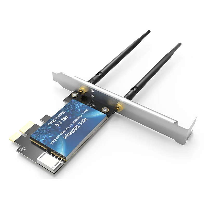 EDUP 1200 Мбит/с PCI-E беспроводная карта Wi-Fi адаптер Bluetooth 4,1 для настольного ПК DJA99