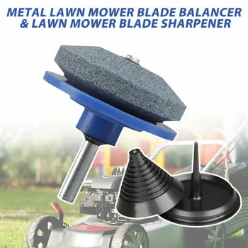 

Lawn Mower Blade Balancer Garden Tool Lawn Mower Blade Sharpener Kit Replacement Brush Cutter Parts Accessories