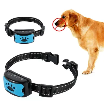 

Pet Dog Barking Control Device Rechargeable Anti-Barking Collar Adjustable Dogs Bark Deterrents Training Collars