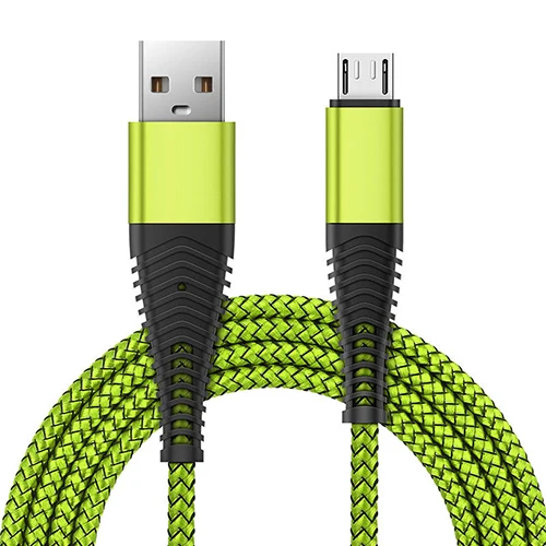 1 м 2 м 3M Micro USB кабель для быстрой зарядки и передачи данных для samsung S4 S5 S6 S7 Edge для samsung Galaxy A3 A5 A7 - Цвет: Green