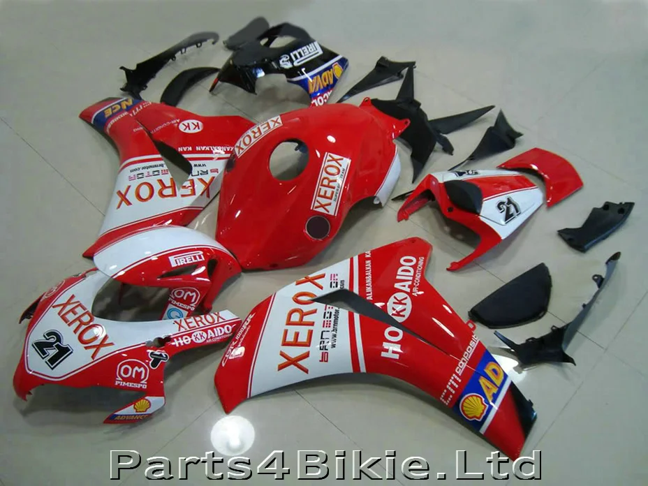 OEM Пластиковый обтекатель комплект Подходит для Honda CBR1000RR 08 09 10 11 Красный черно белые обтекатели комплект CBR 1000RR 2008-2011 ST02