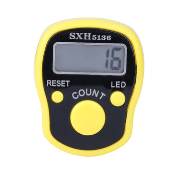 

1pc Digital Finger Ring Tally Counter Handheld Row Counter Led Light Night Vision DU55