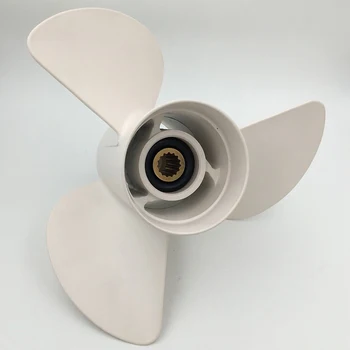 

Hot Boat Replacement Practical Outboard Propeller Marine Durable Parts Aluminum Alloy 3 Blades 10 Spline Tooth For Yamaha 20 30H