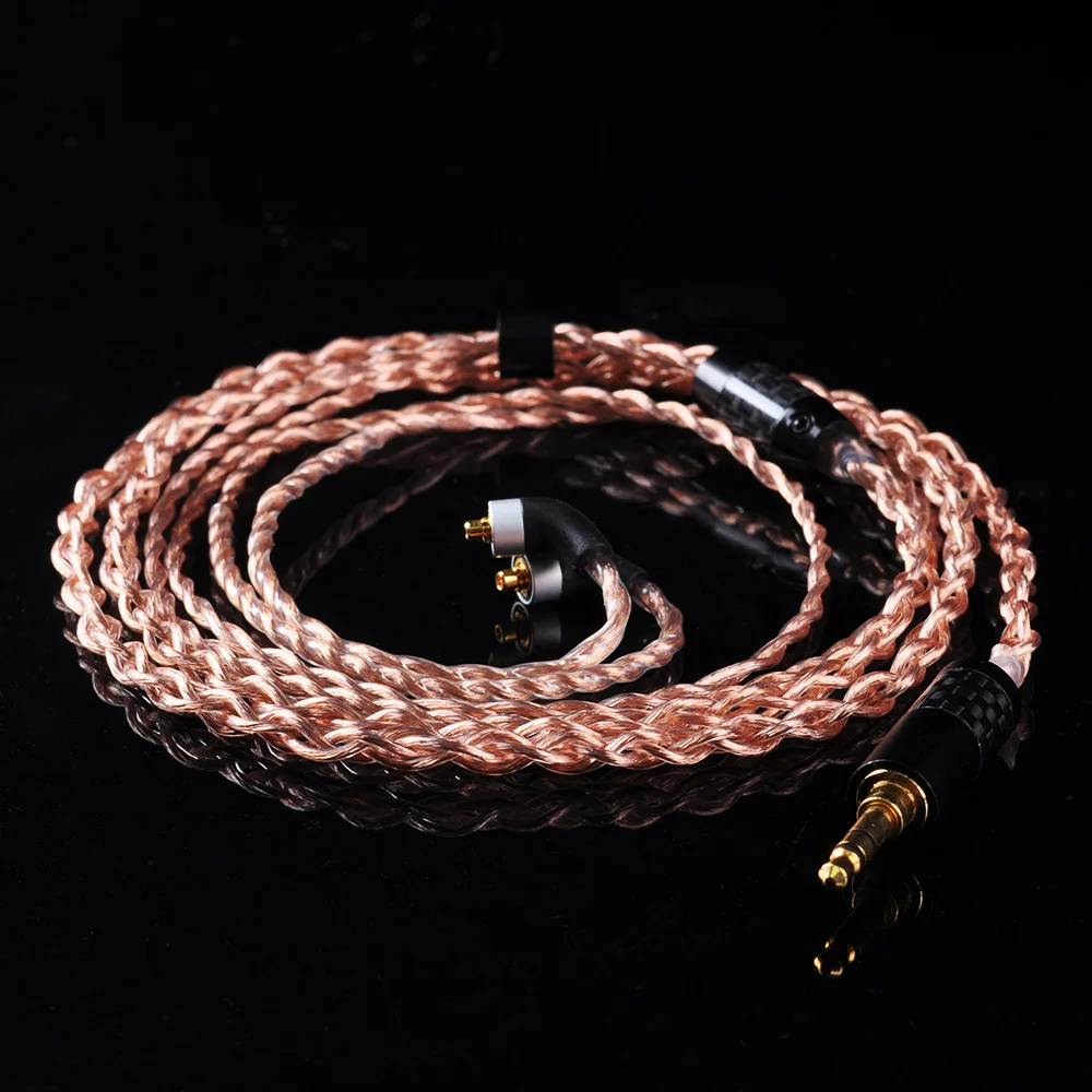 OFHC 24 AWG 6N высокой чистоты Медь кабель 2,5/3,5/4,4 мм балансный кабель для наушников с разъемом MMCX из Тайваня для HQ8 HQ10